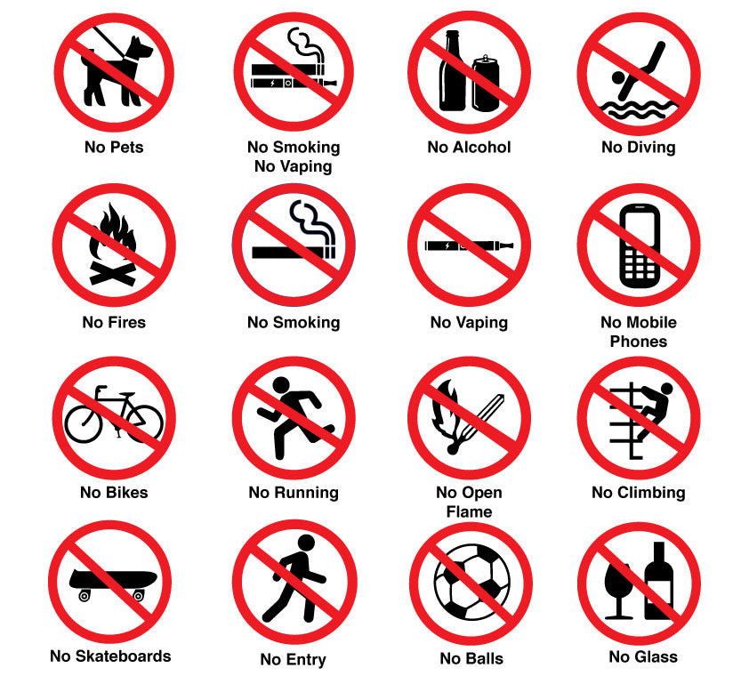 Prohibition Sign - Custom