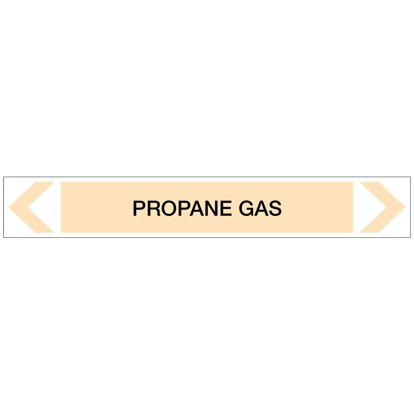 Gases - Propane Gas - Pipe Marker Sticker