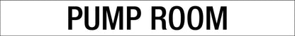 Pump Room - Statutory Sign