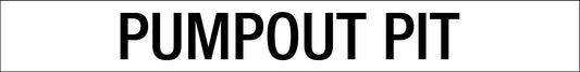 Pumpout Pit - Statutory Sign