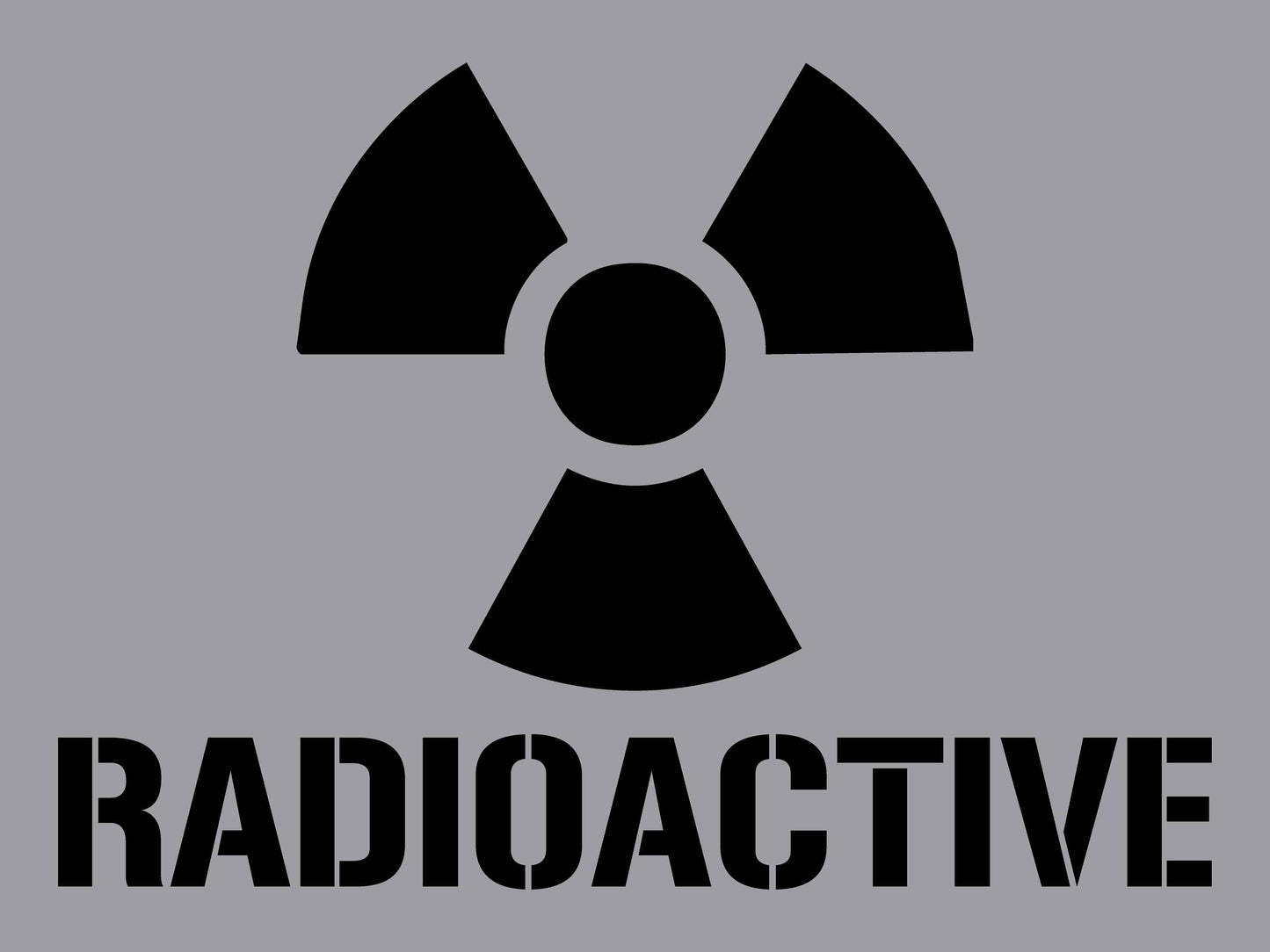 Radioactive - Aluminium Composite Stencil