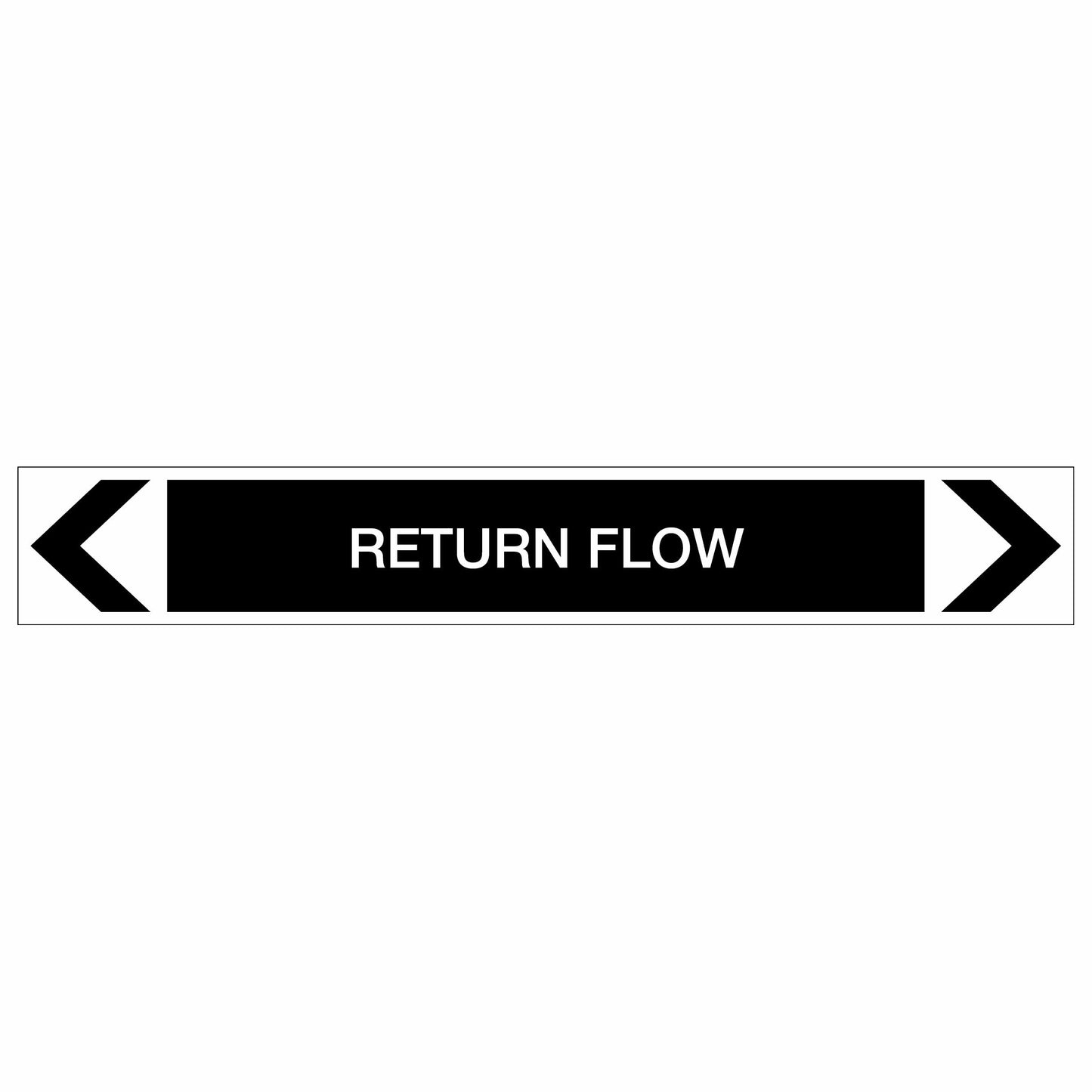 Miscellaneous - Return Flow - Pipe Marker Sticker