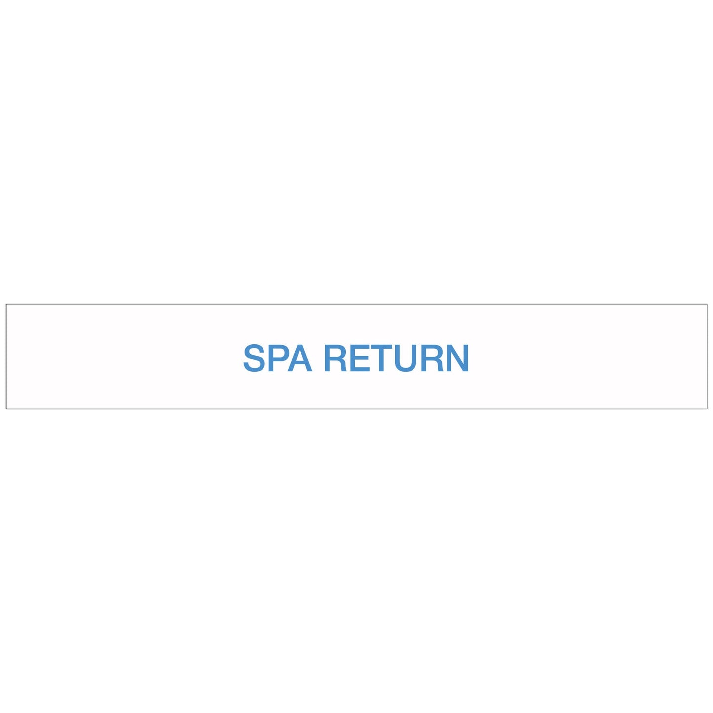 Pool/Spa - SPA Return - Pipe Marker Sticker