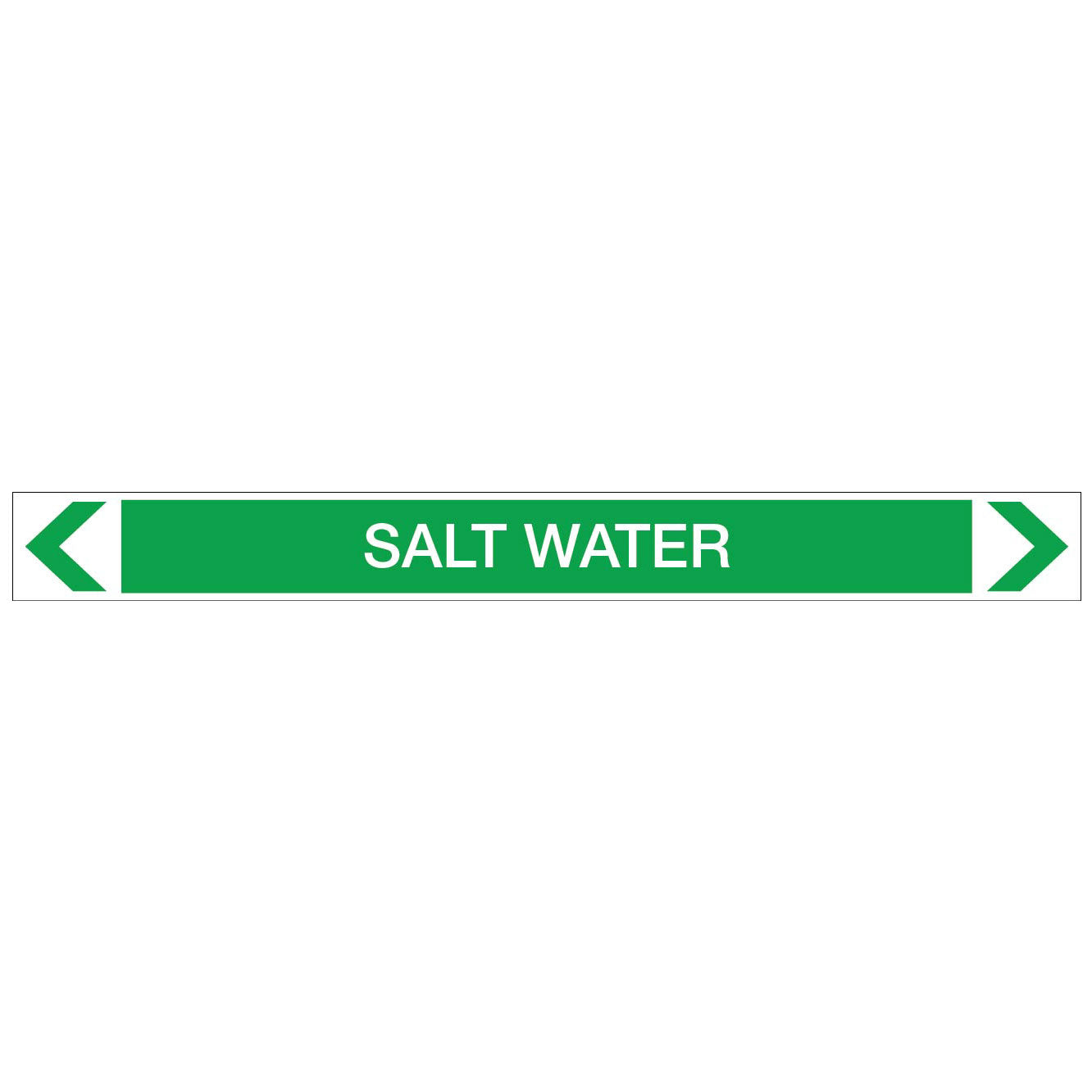 Water - Salt Water - Pipe Marker Sticker
