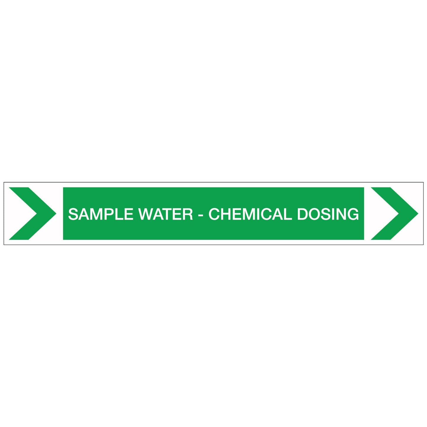 Pool/Spa - Sample Water - Chemical Dosing (Right) - Pipe Marker Sticker