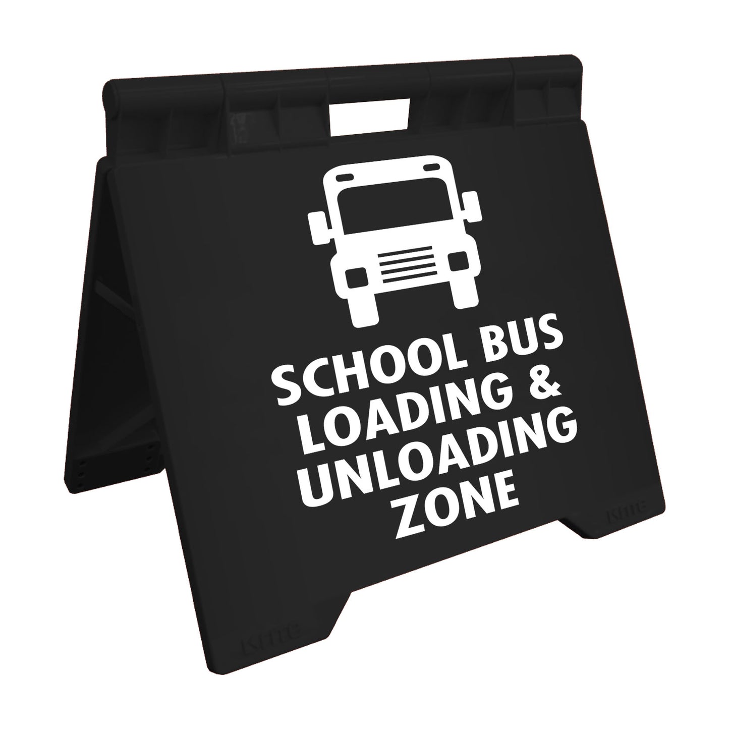School Bus Loading & Unloading Zone - Evarite A-Frame Sign