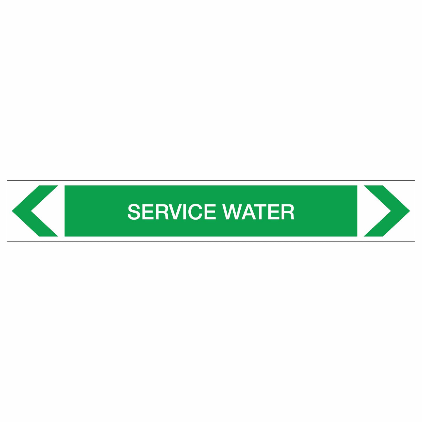 Water - Service Water - Pipe Marker Sticker