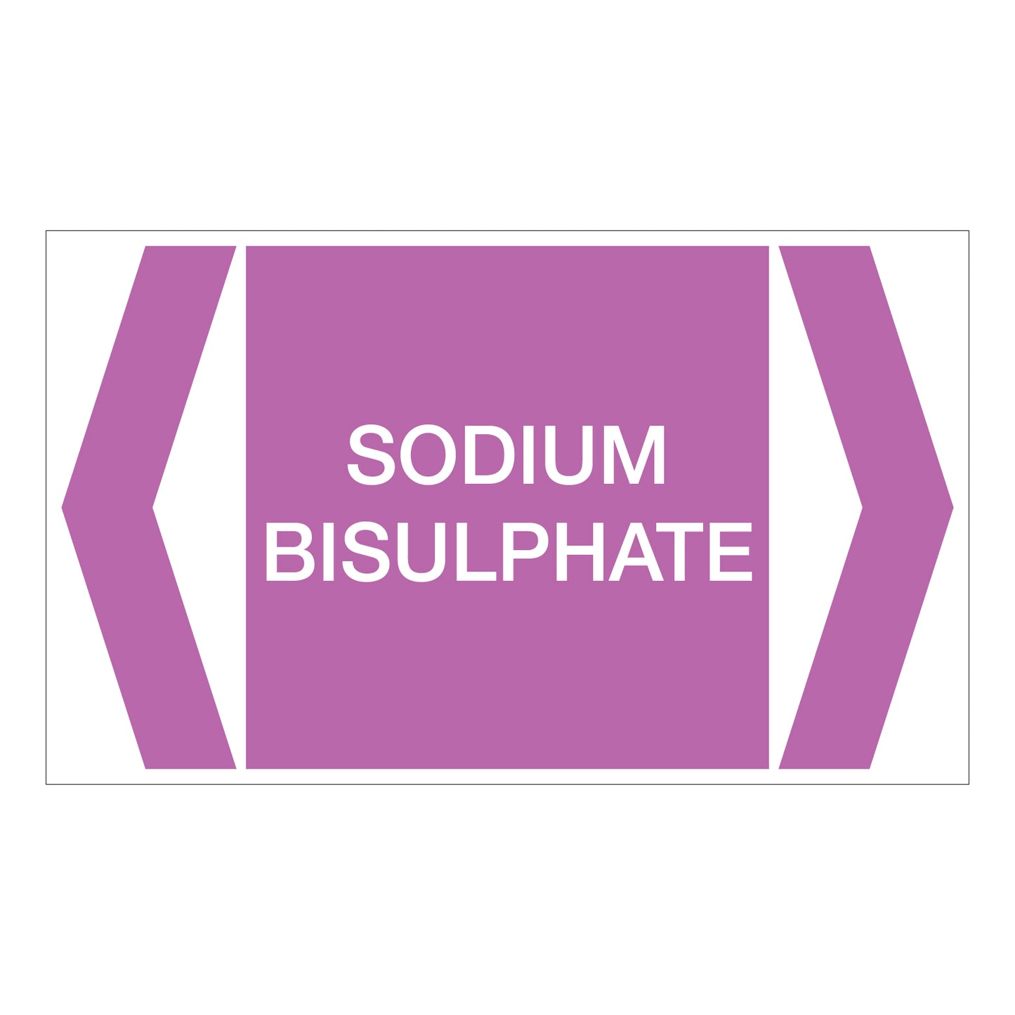 Alkalis / Acids - Sodium Bisulphate - Pipe Marker Sticker