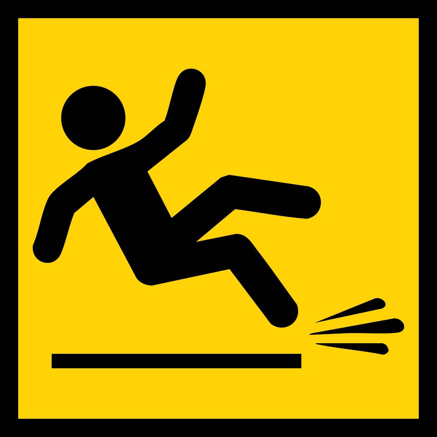 Slippery Footpath Multi Message Traffic Sign