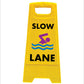 Yellow A-Frame - Slow Lane