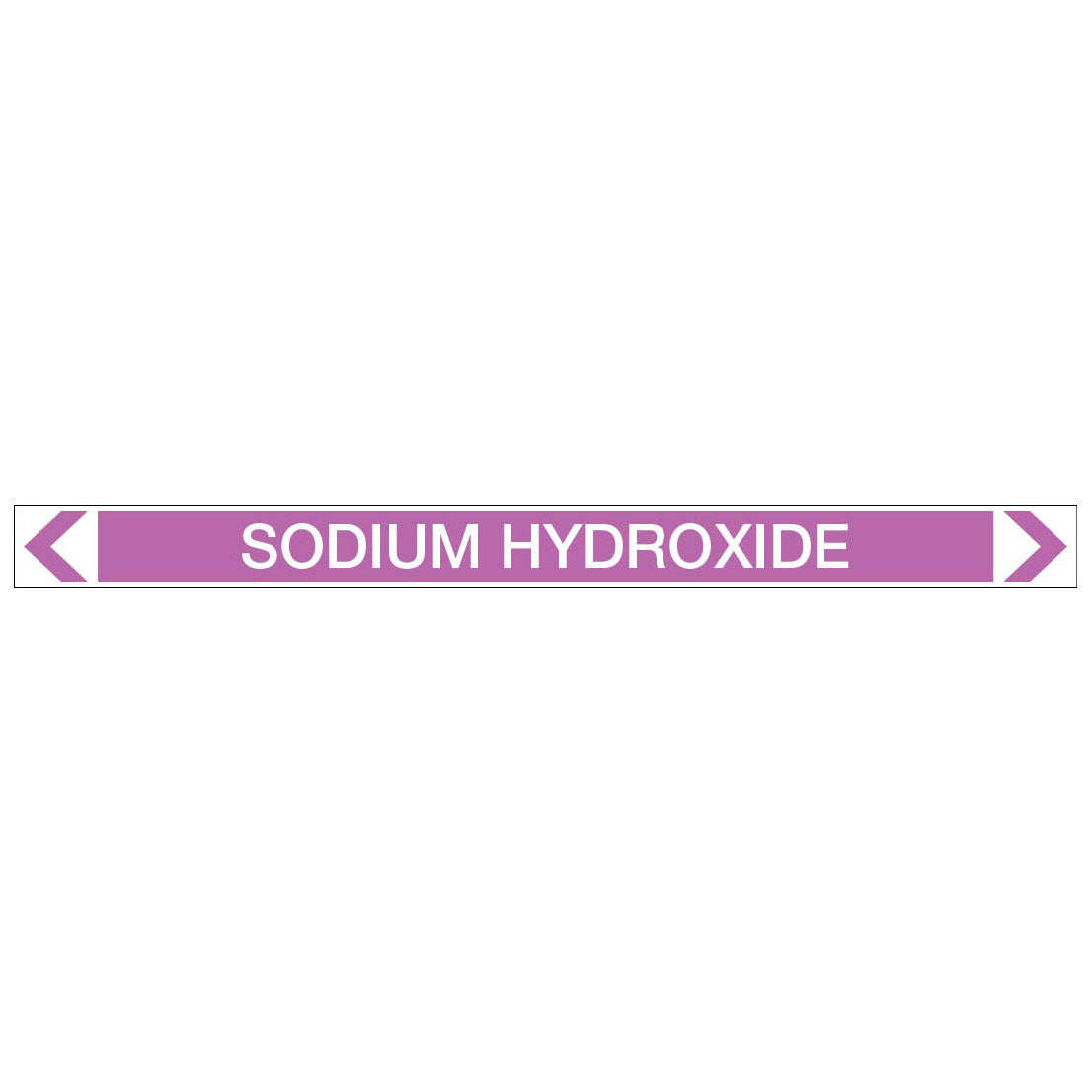 Alkalis / Acids - Sodium Hydroxide - Pipe Marker Sticker