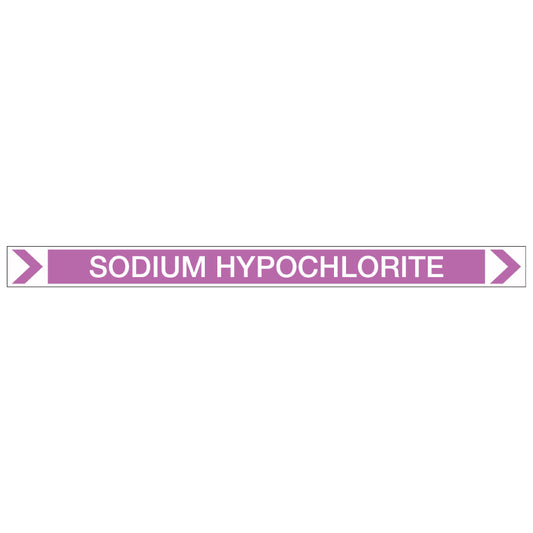 Pool/Spa - Sodium Hypochlorite (Right) - Pipe Marker Sticker