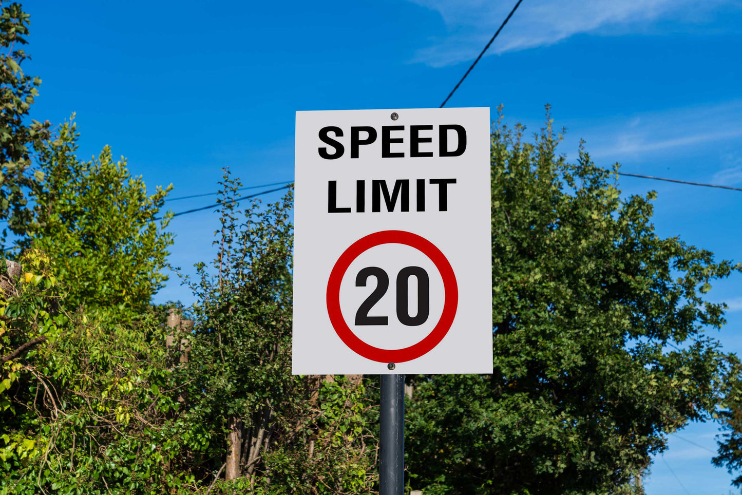 Speed Limit 20km Sign