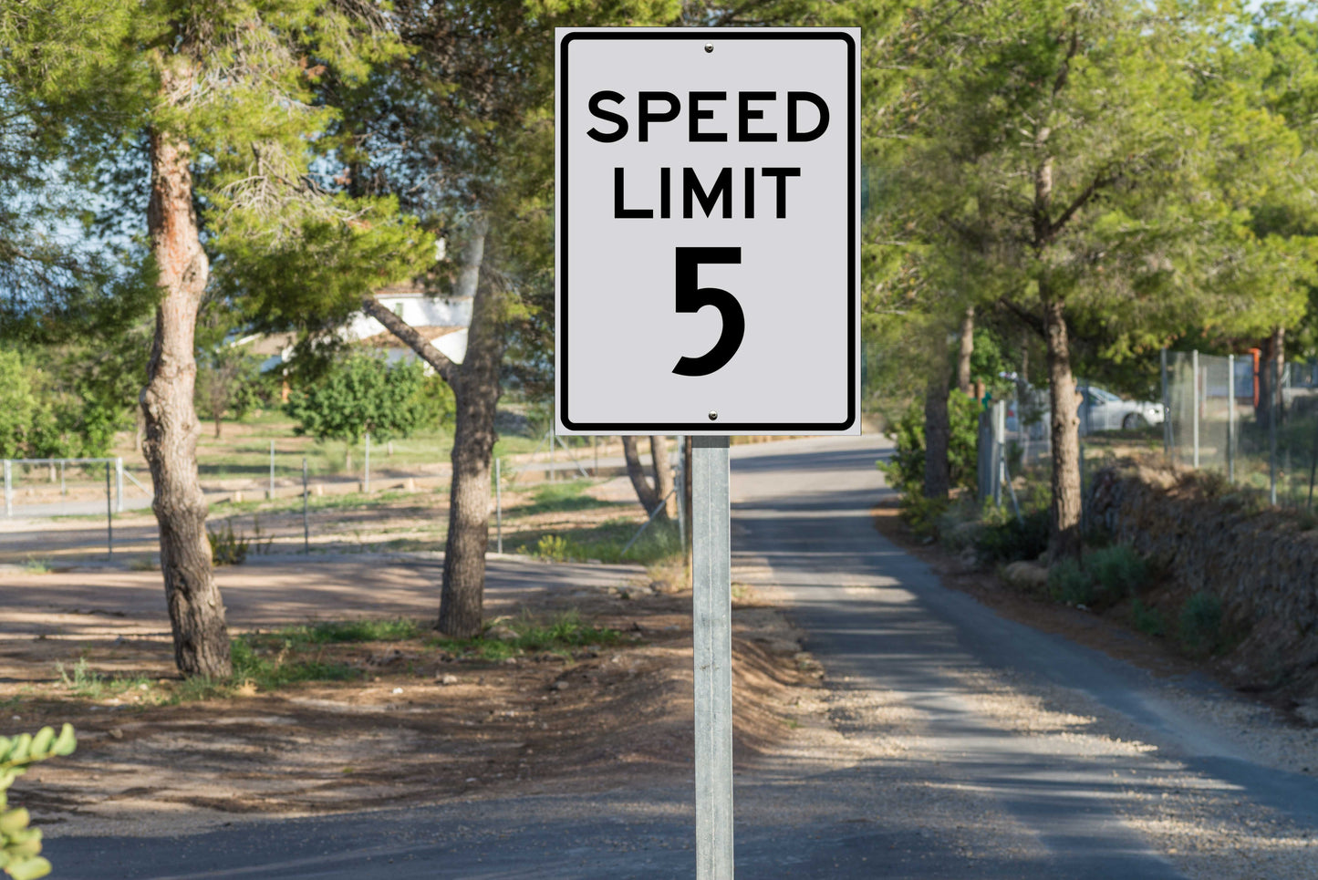 Speed Limit 5 Sign