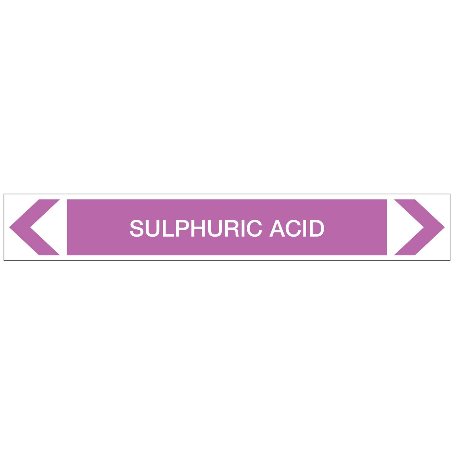 Alkalis / Acids - Sulphuric Acid - Pipe Marker Sticker