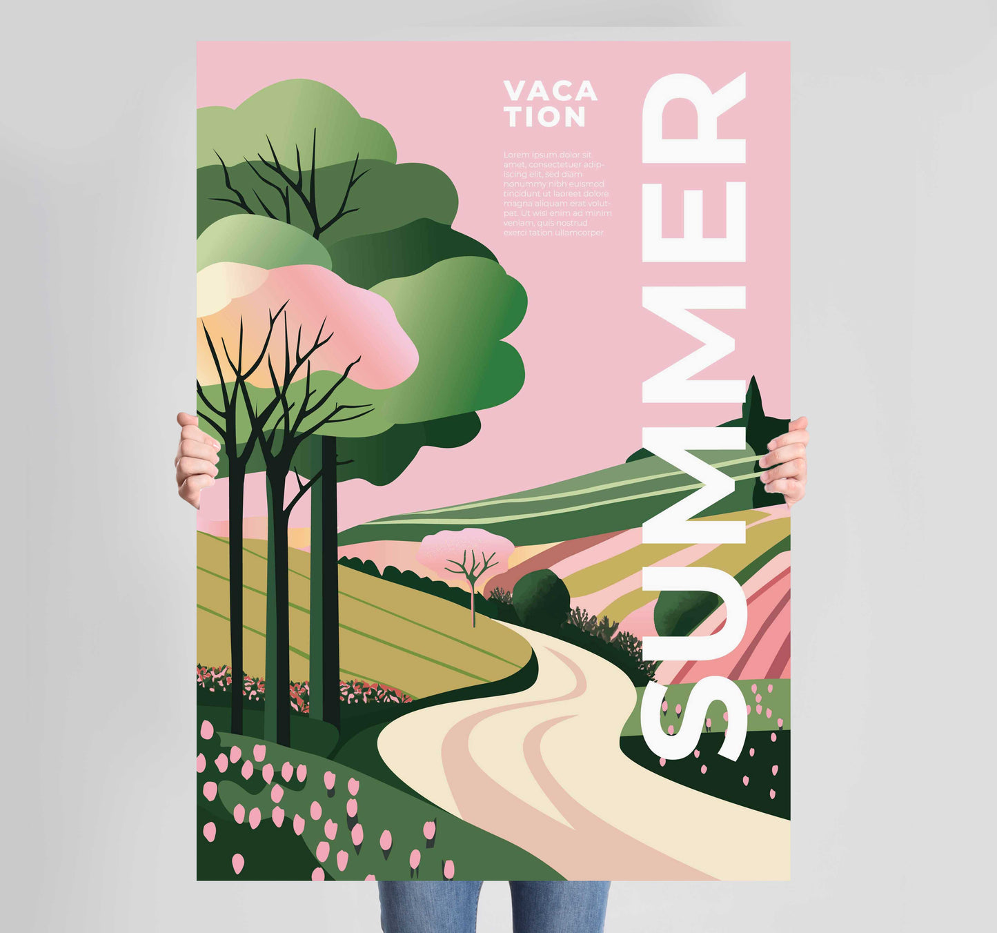 Summer Trees Poster Wall Art Prints