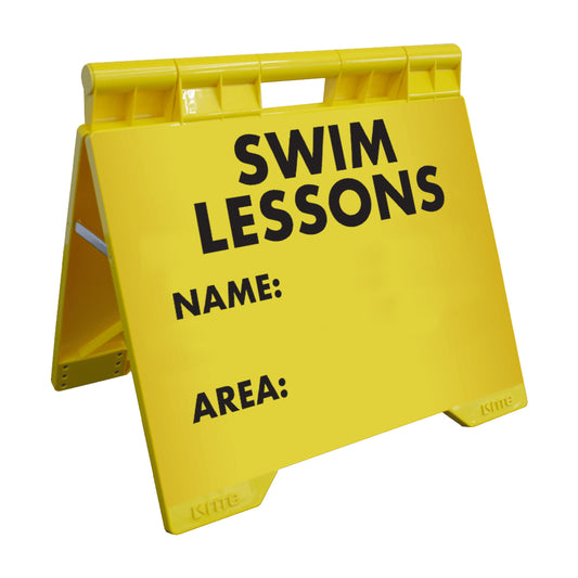 Swim Lessons Name Area - Evarite A-Frame Sign