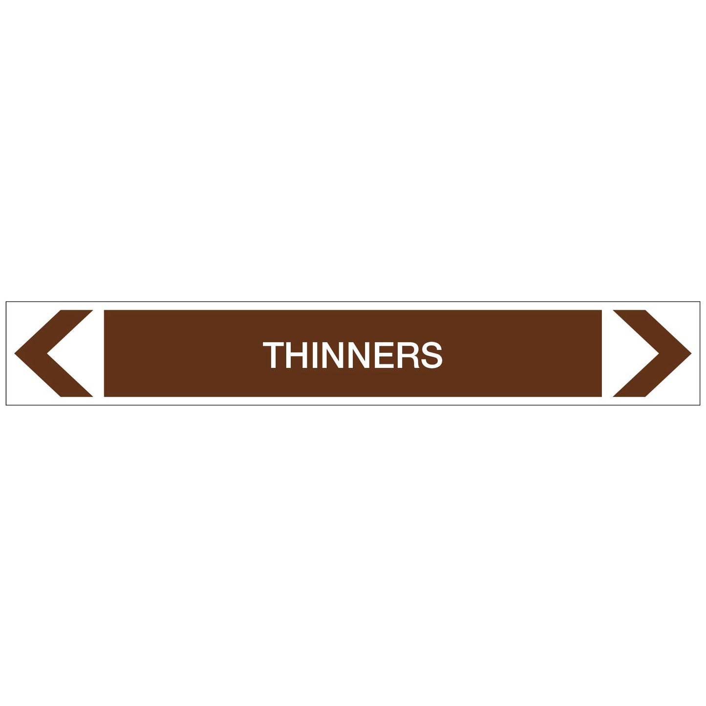 Oils - Thinners - Pipe Marker Sticker