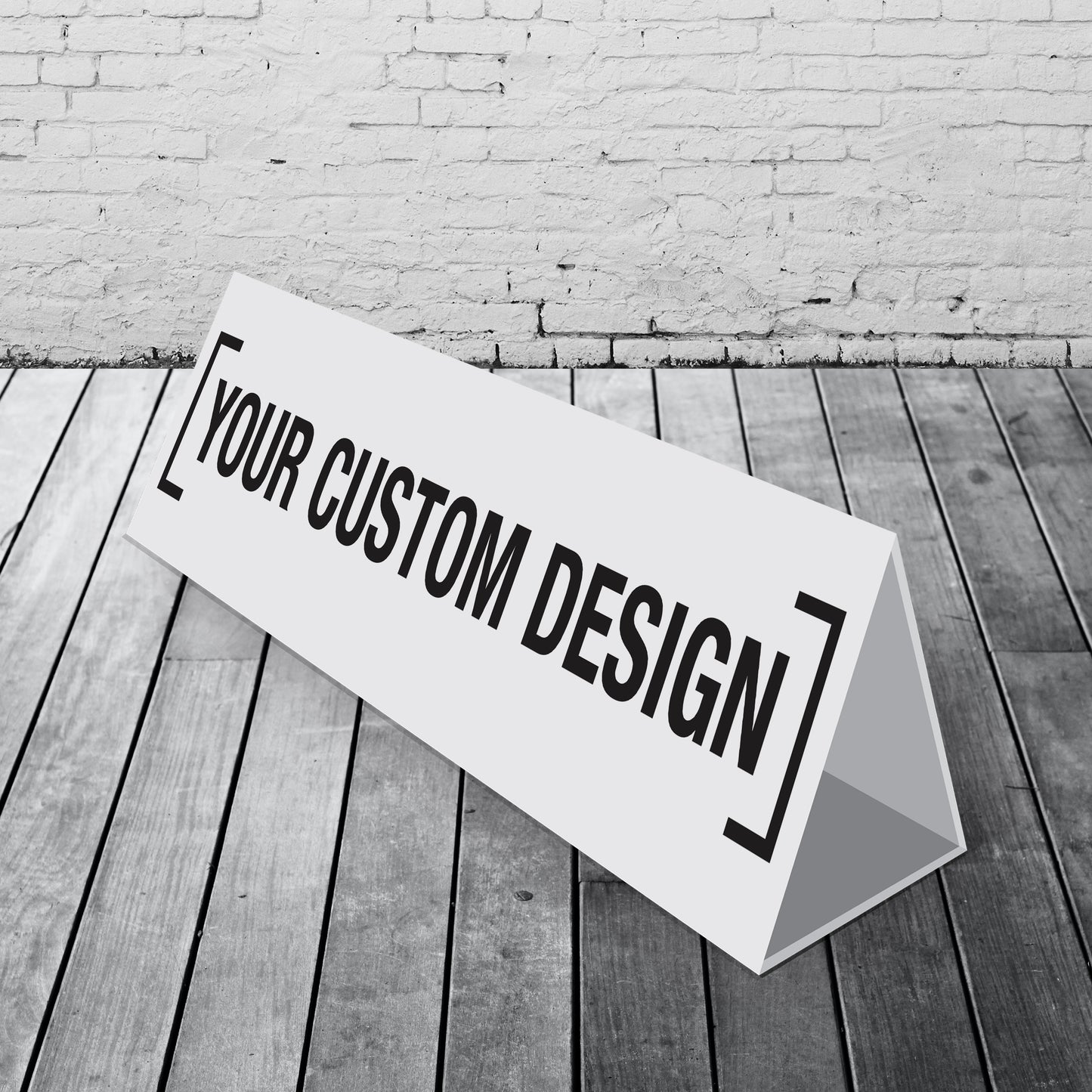 Custom - Landscape Corflute Toblerone Signs