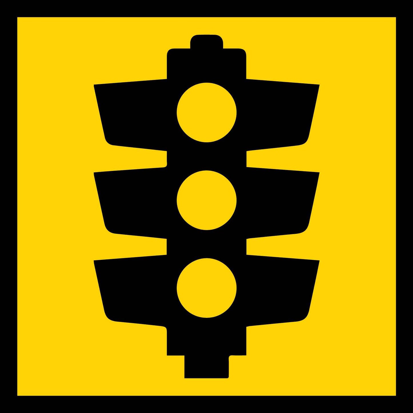 Traffic Lights Multi Message Traffic Sign