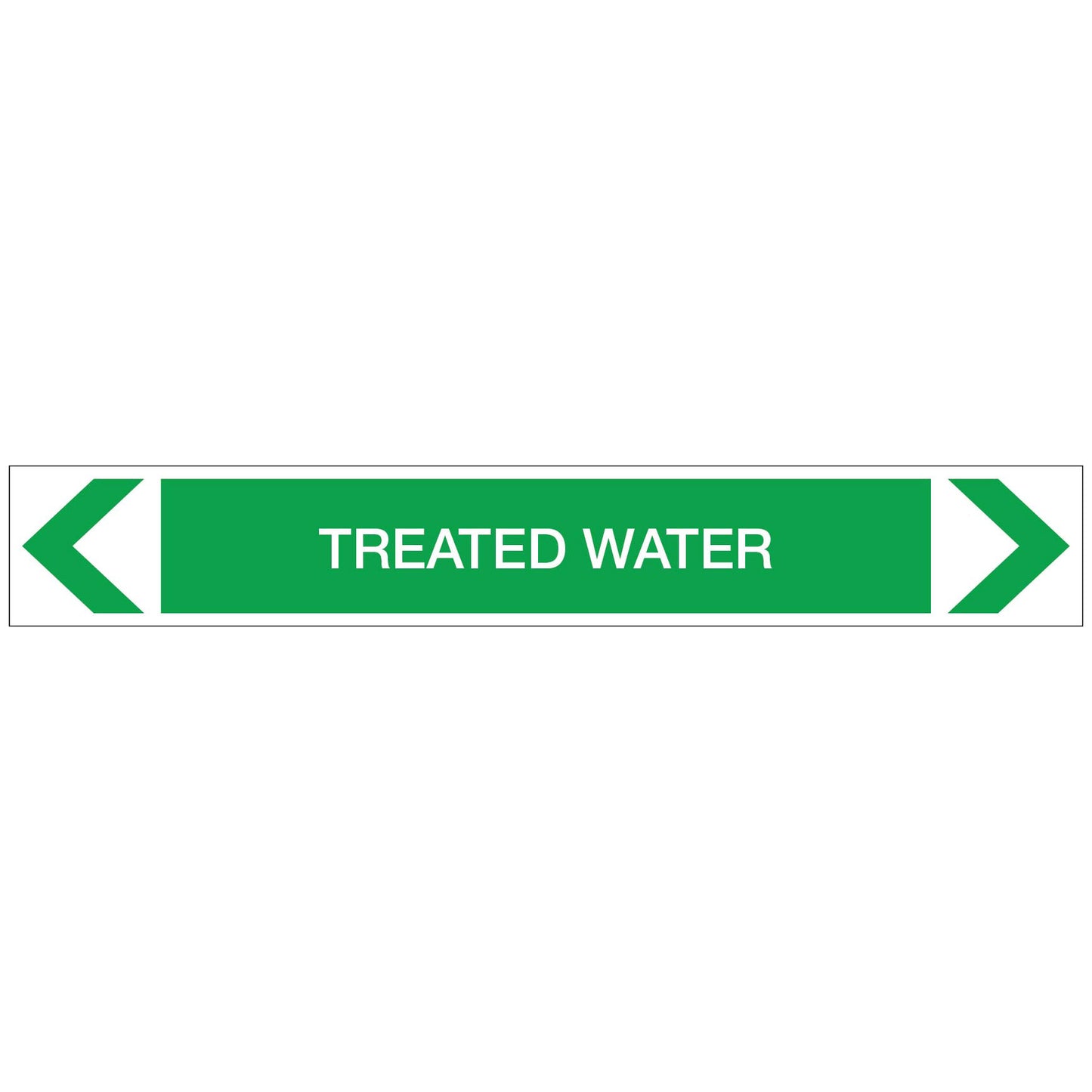Water - Treated Water - Pipe Marker Sticker
