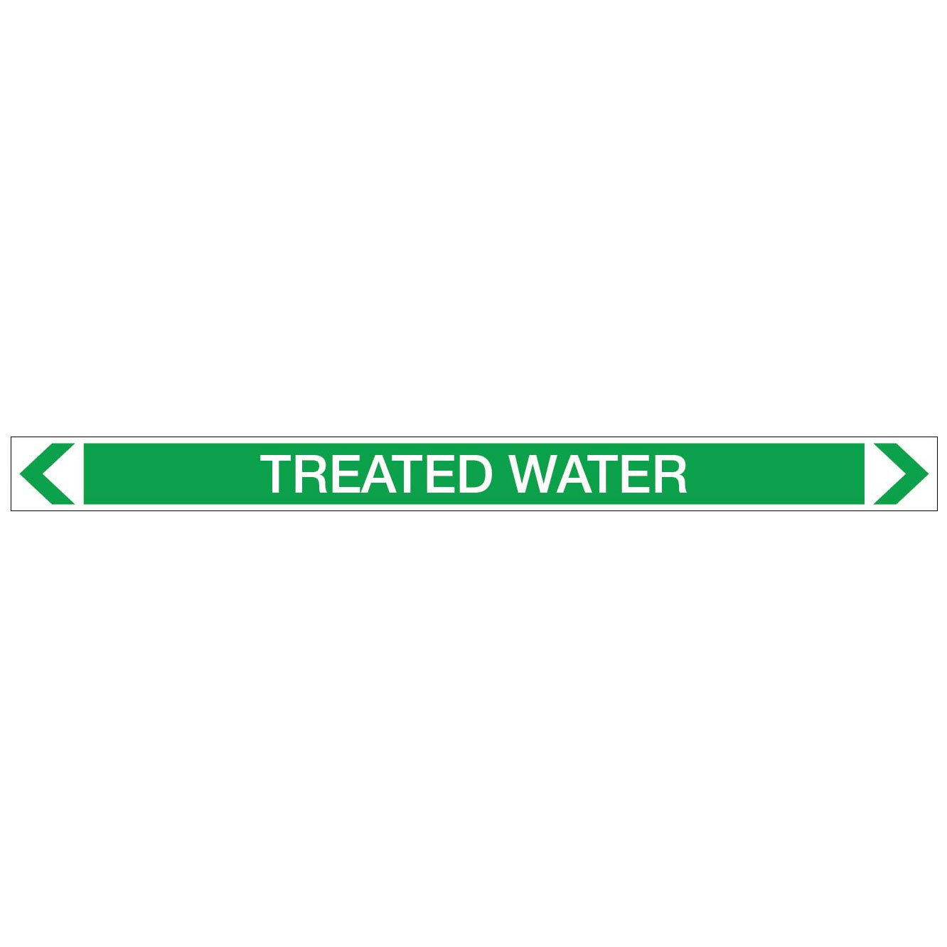 Water - Treated Water - Pipe Marker Sticker