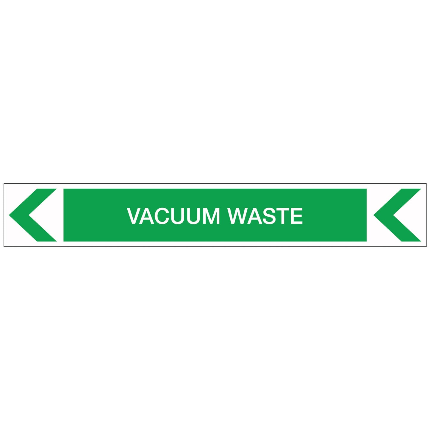 Pool/Spa - Vacuum Waste (Left) - Pipe Marker Sticker