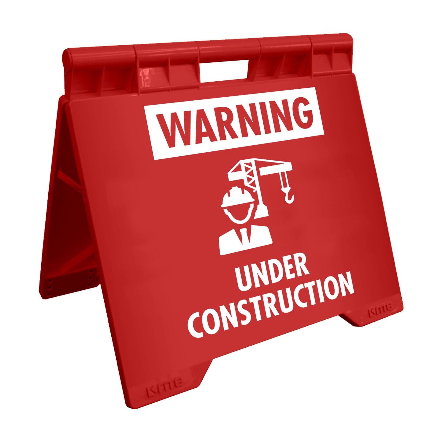 Warning Under Construction - Evarite A-Frame Sign