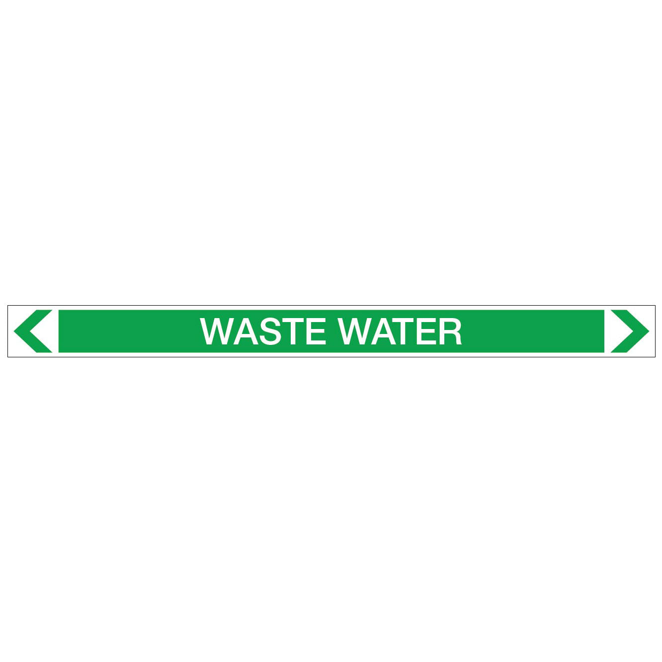 Water - Waste Water - Pipe Marker Sticker