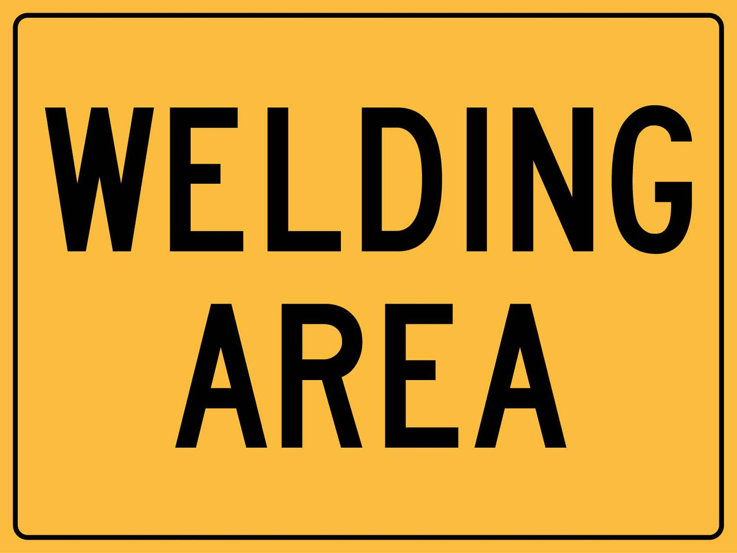 Welding Area Sign