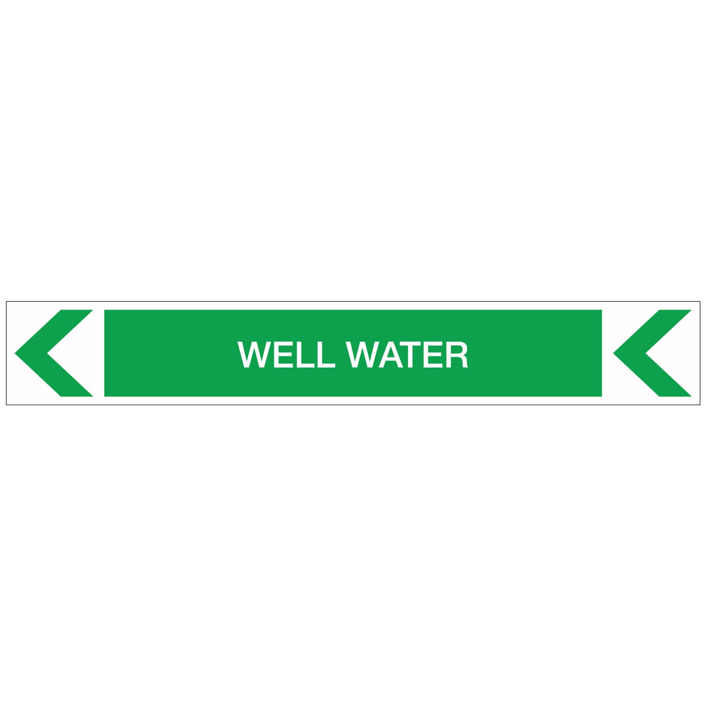 Pool/Spa - Well Water (Left) - Pipe Marker Sticker