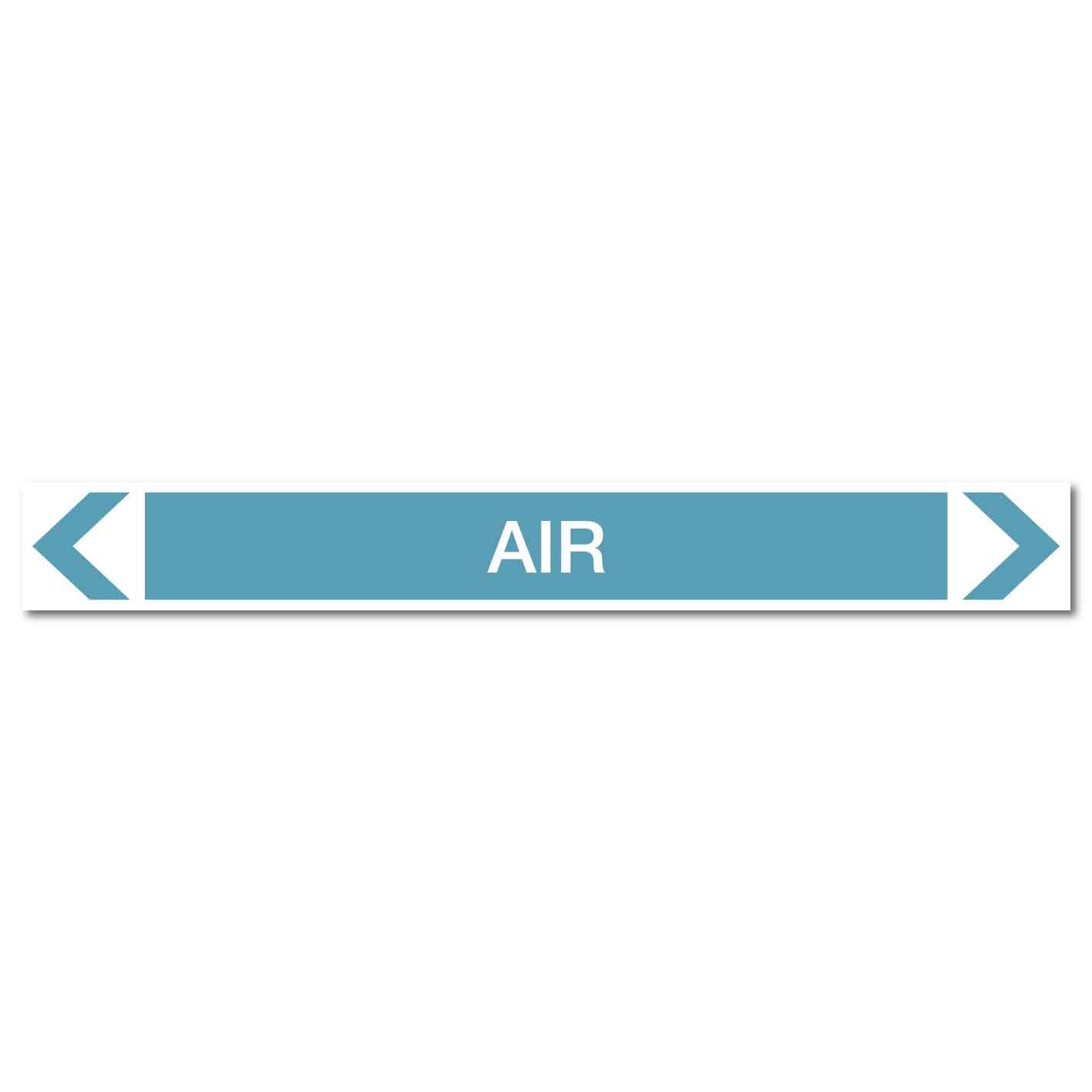 Air - Air - Pipe Marker Sticker - New Signs