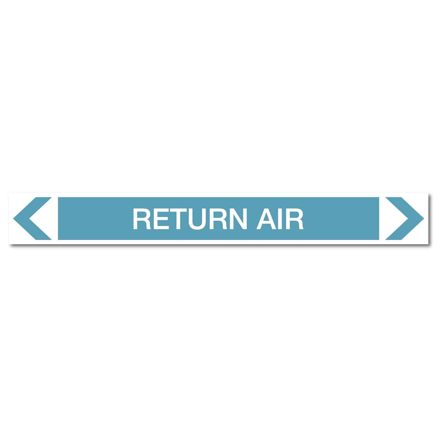 Air - Return Air - Pipe Marker Sticker - New Signs