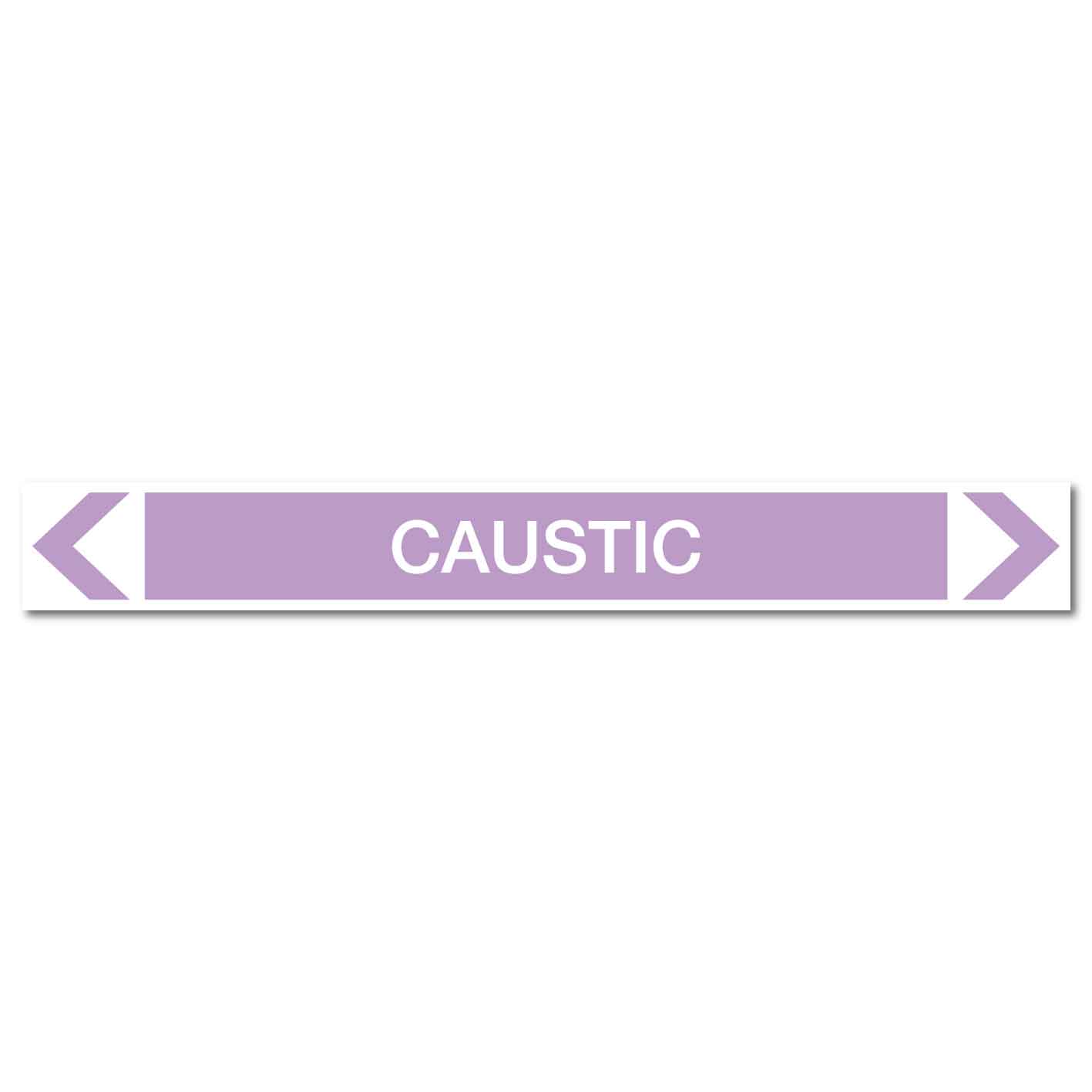 Alkalis / Acids - Caustic - Pipe Marker Sticker - New Signs