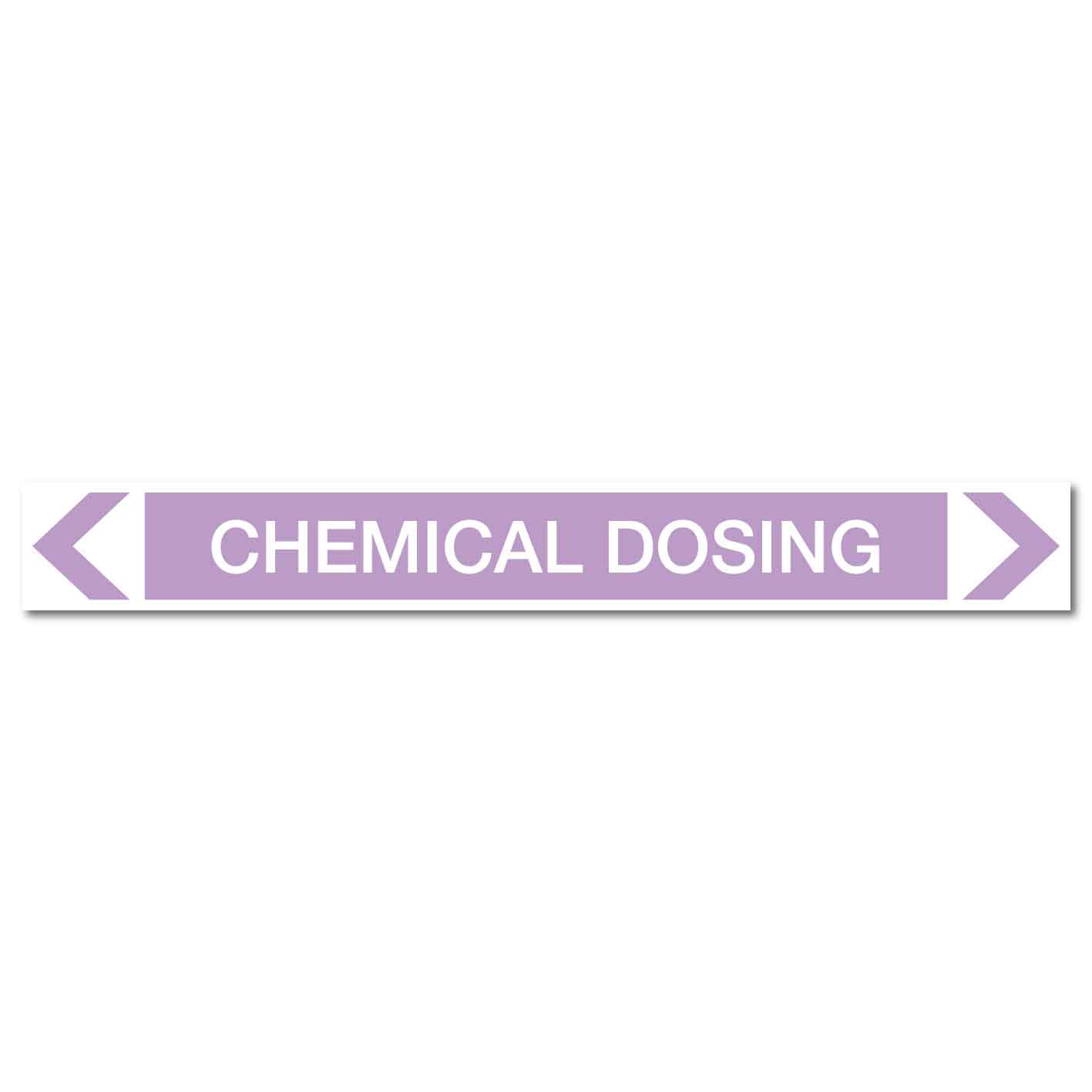 Alkalis / Acids - Chemical Dosing - Pipe Marker Sticker - New Signs