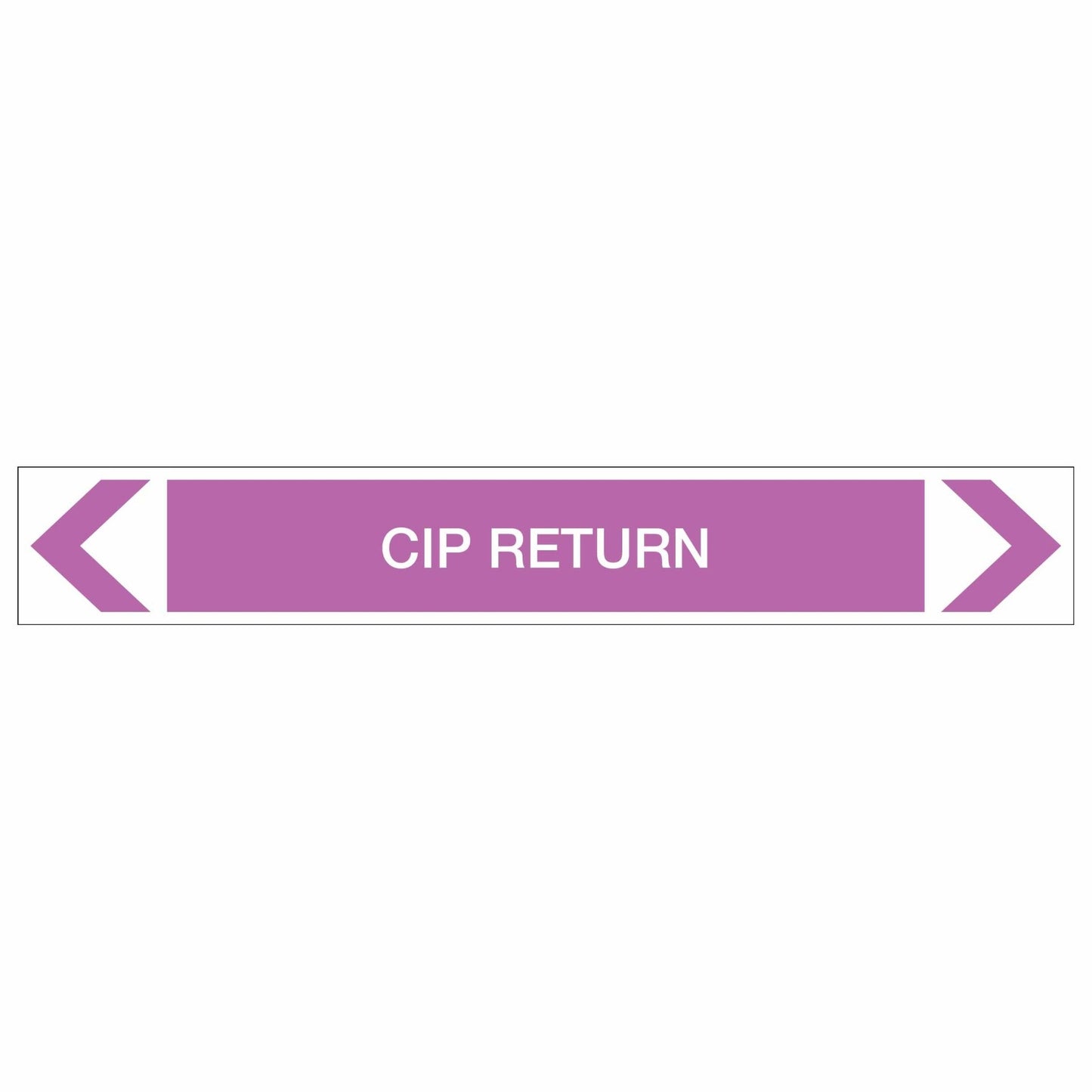 Alkalis / Acids - CIP Return - Pipe Marker Sticker - New Signs