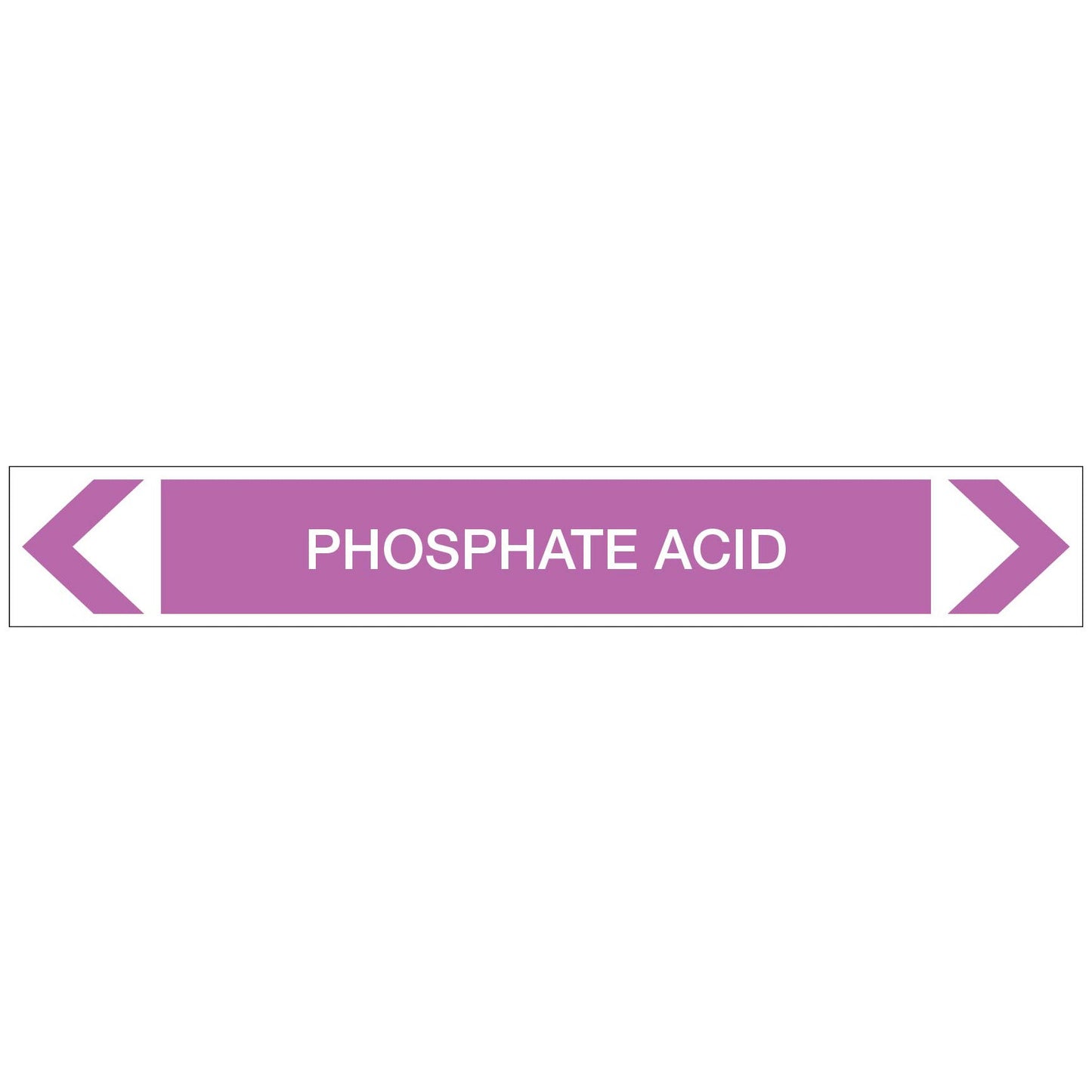 Alkalis / Acids - Phosphate Acid - Pipe Marker Sticker - New Signs