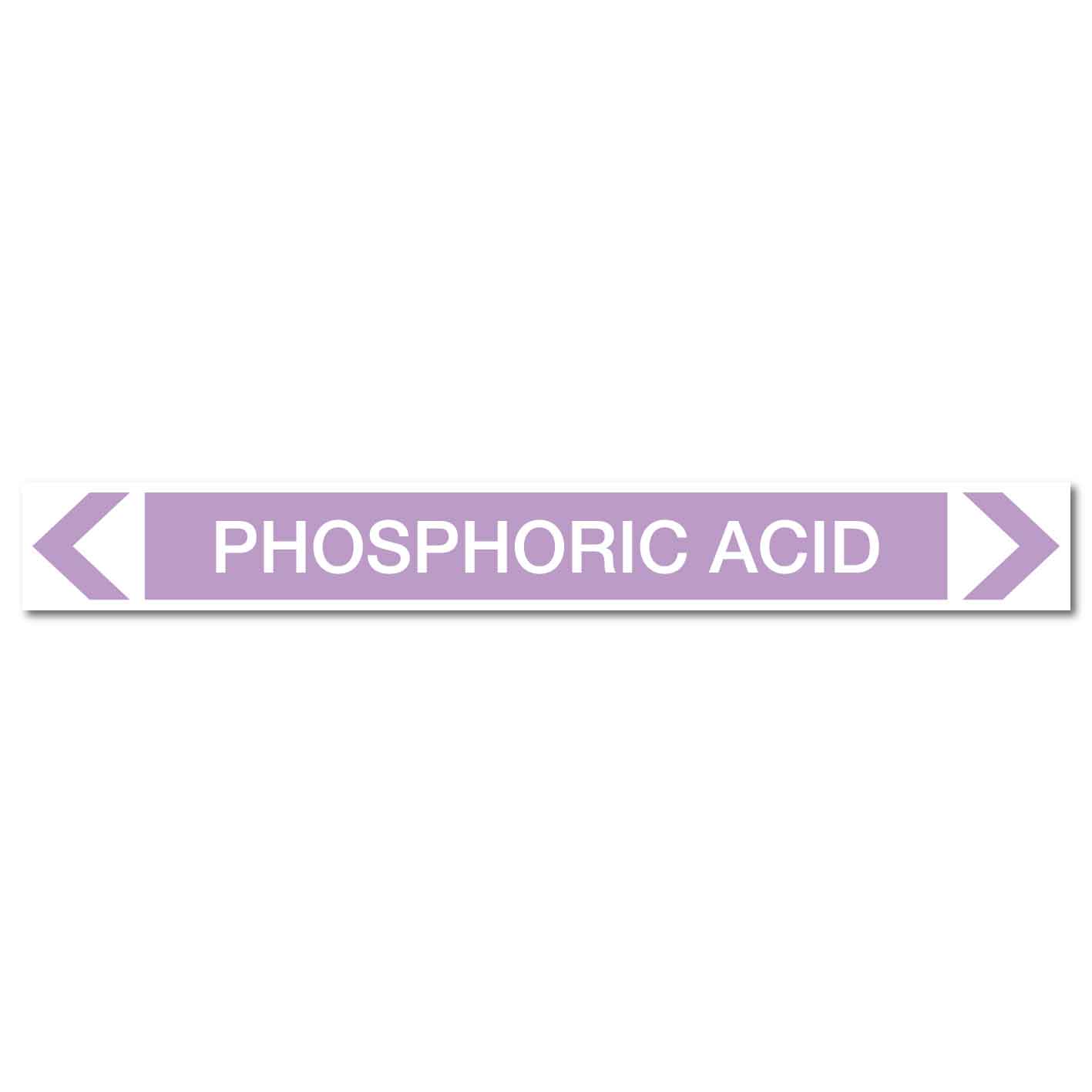 Alkalis / Acids - Phosphoric Acid - Pipe Marker Sticker - New Signs