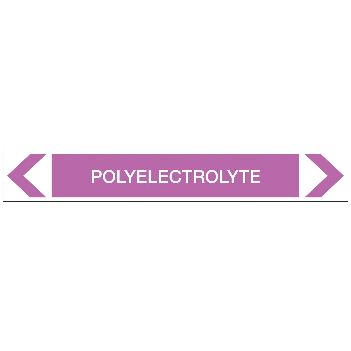 Alkalis / Acids - Polyelectrolyte - Pipe Marker Sticker - New Signs
