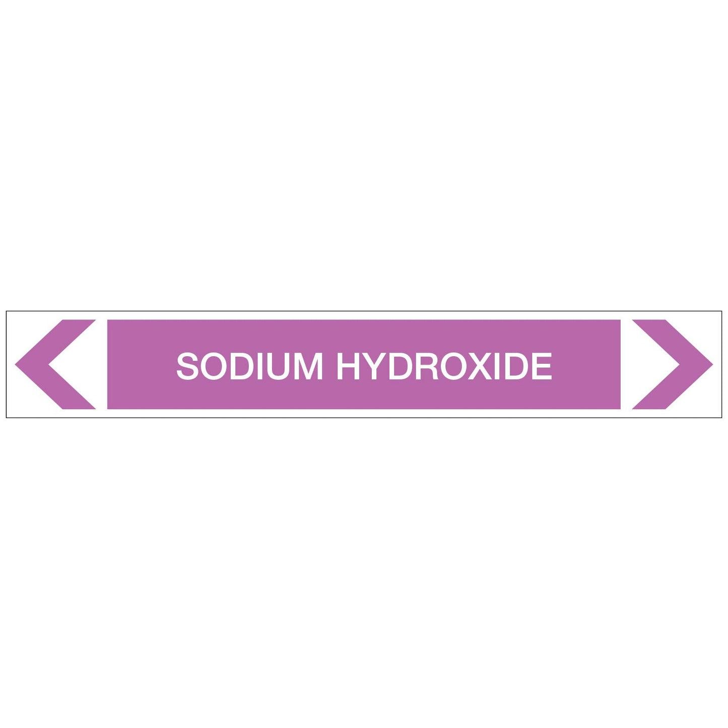 Alkalis / Acids - Sodium Hydroxide - Pipe Marker Sticker - New Signs