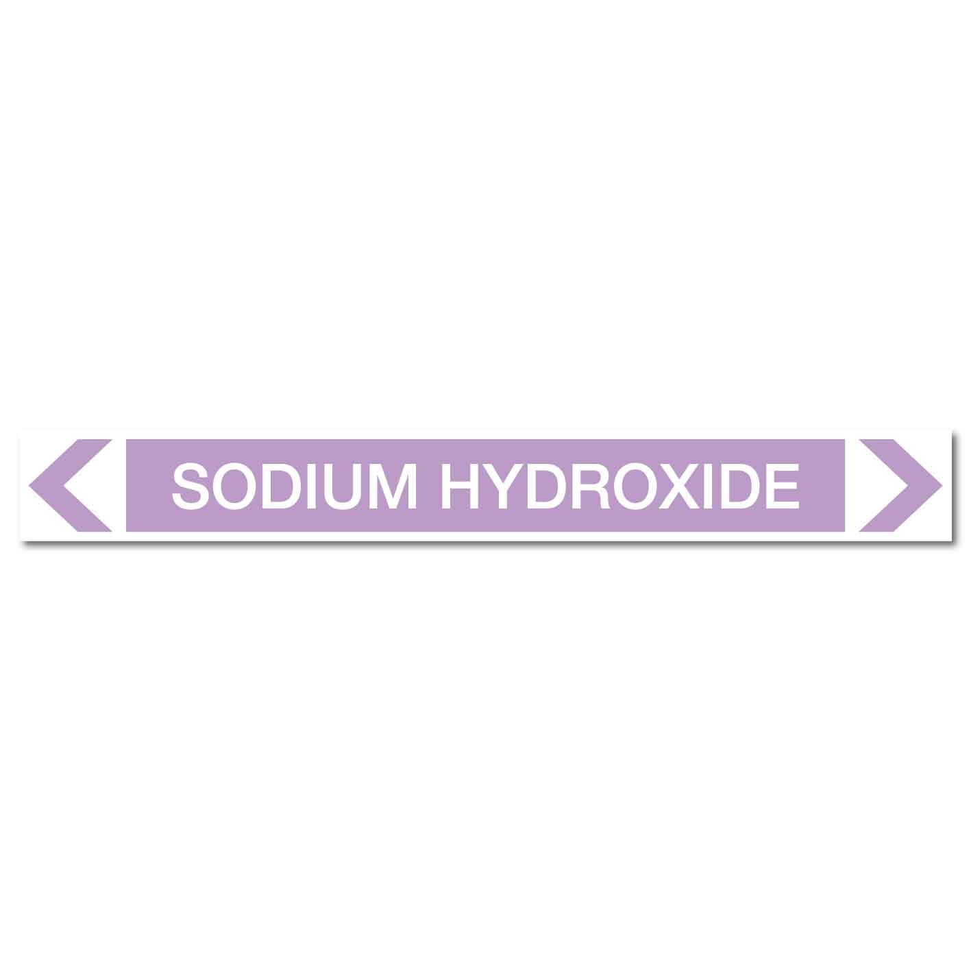 Alkalis / Acids - Sodium Hydroxide - Pipe Marker Sticker - New Signs