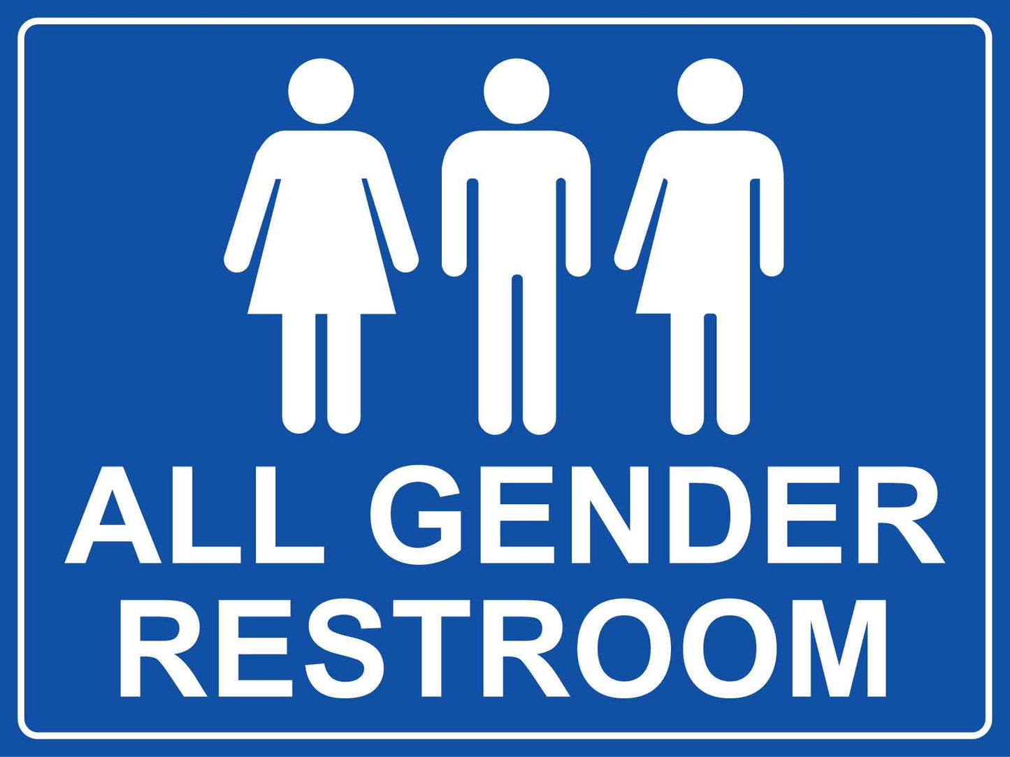 All Gender Restroom Sign - New Signs