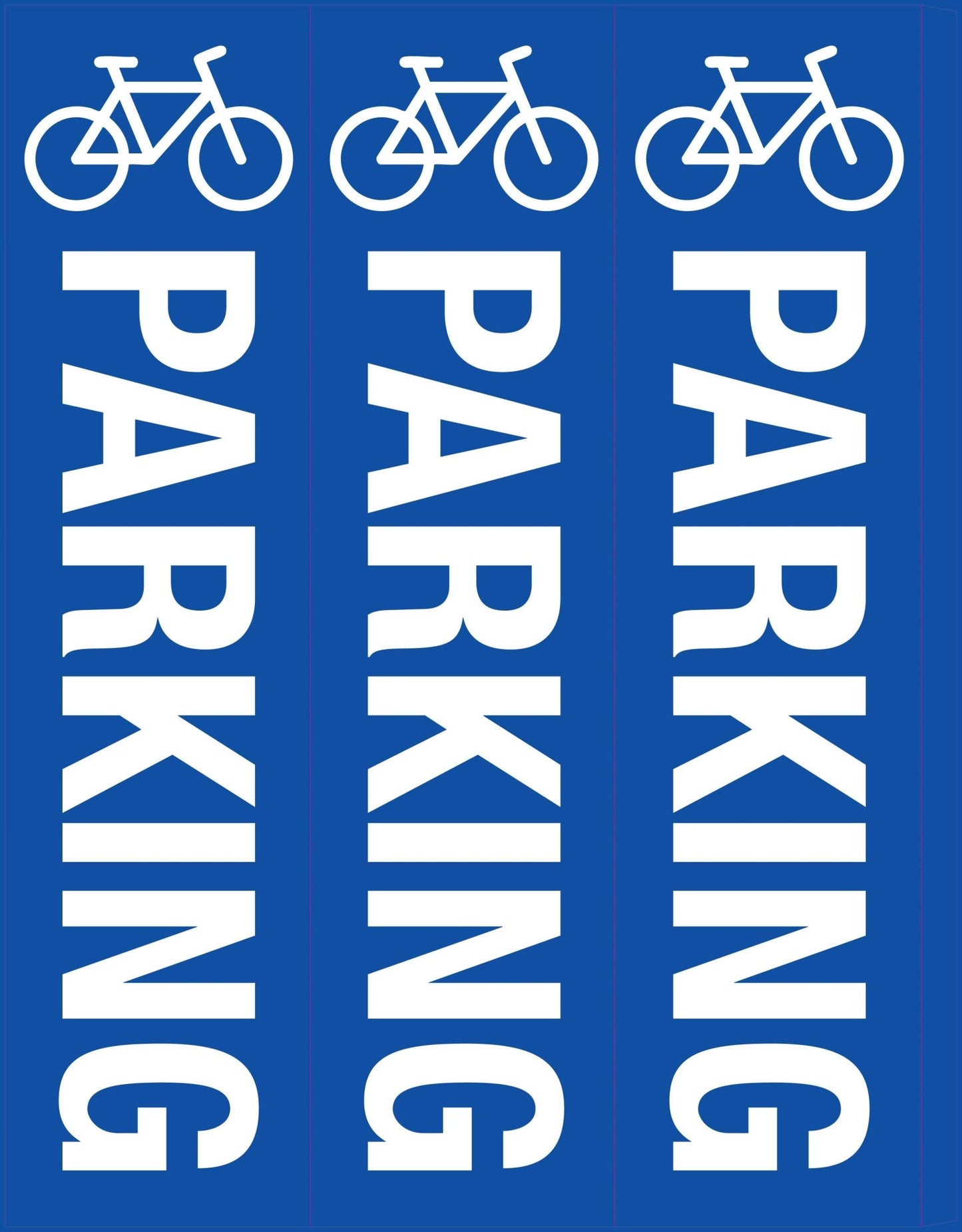 Bicycle Parking - Corflute Bollard Cover - New Signs