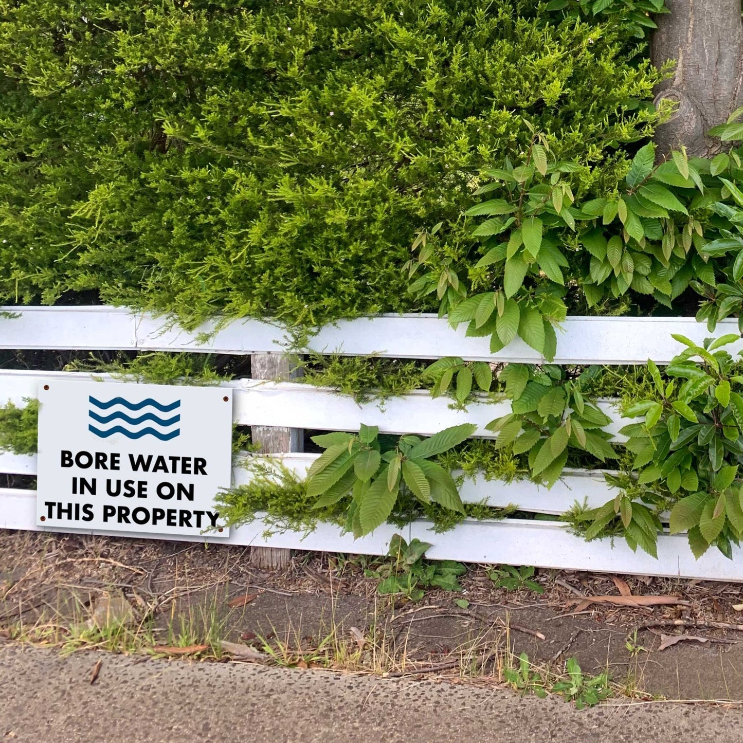 Bore Water In Use On This Property Sign - New Signs