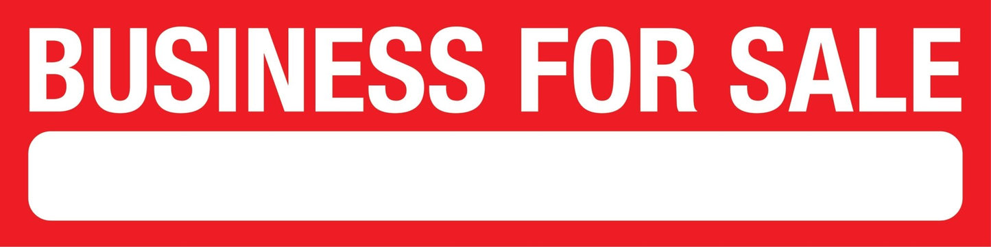 Business For Sale - Landscape Corflute Toblerone Signs - New Signs