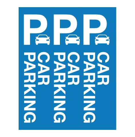 Car Parking - Corflute Bollard Cover - New Signs