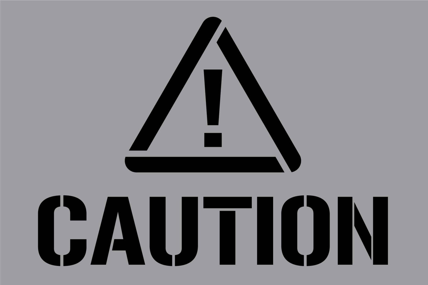 Caution - Aluminium Composite Stencil - New Signs