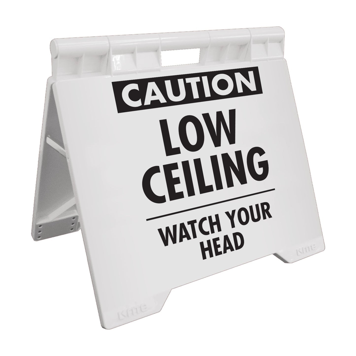 Caution Low Ceiling - Evarite A - Frame Sign - New Signs
