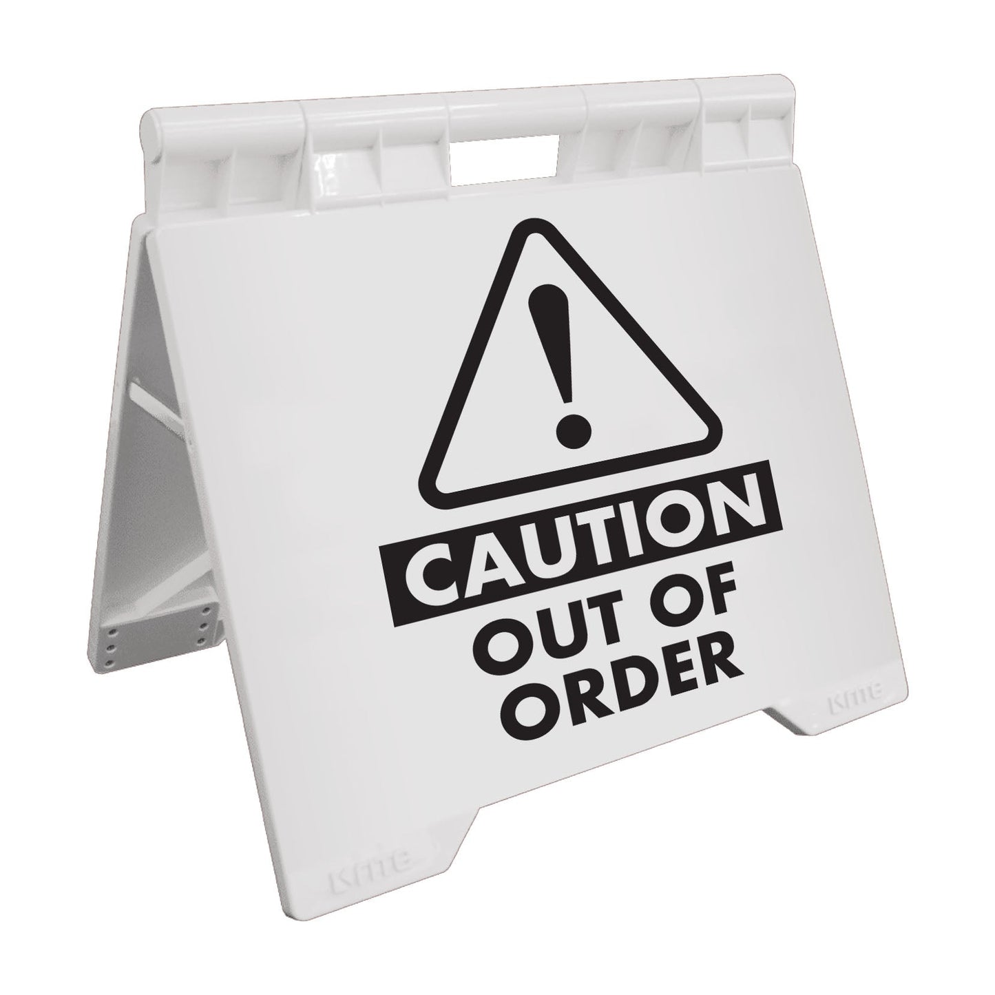 Caution Out Of Order - Evarite A - Frame Sign - New Signs