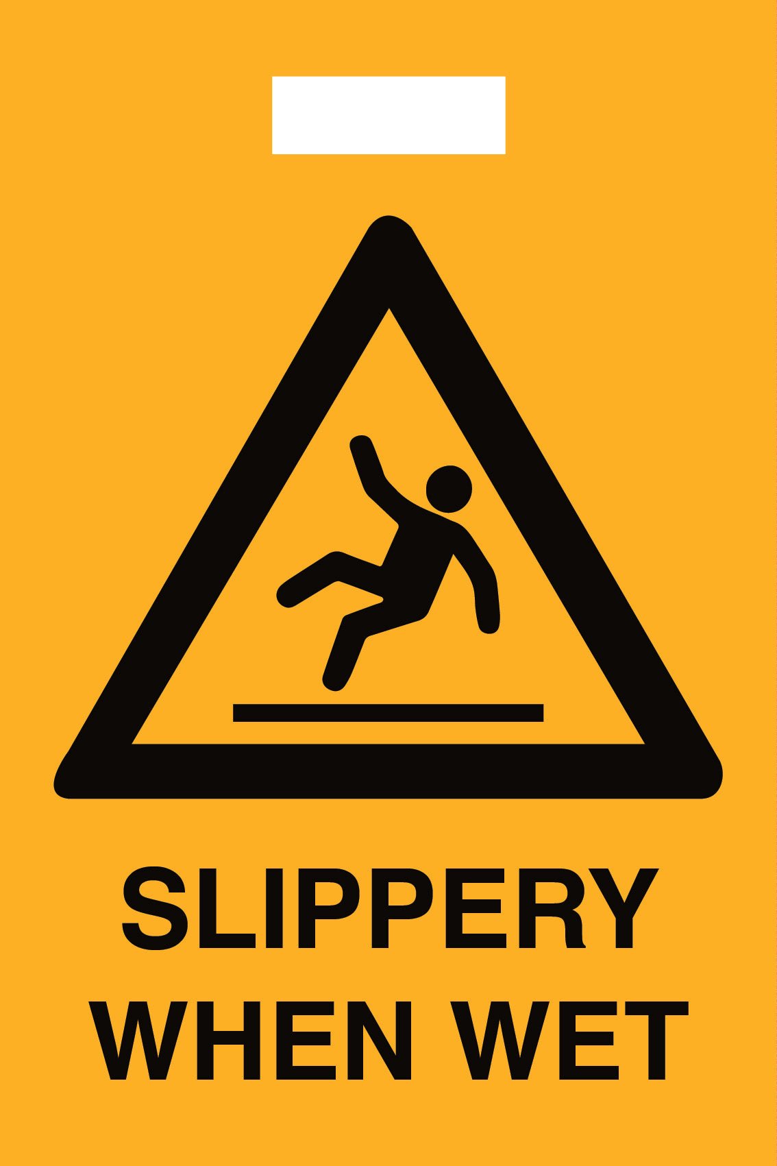 Caution Slippery When Wet - Corflute Box Sign - New Signs